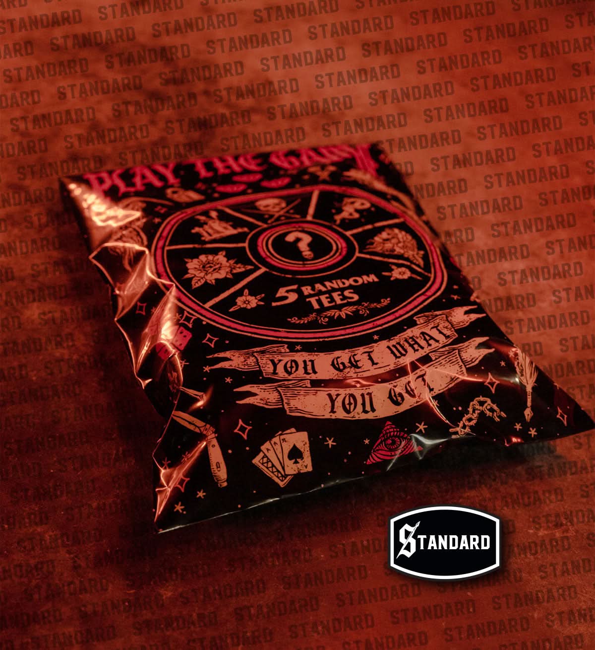 5 camisetas aleatorias