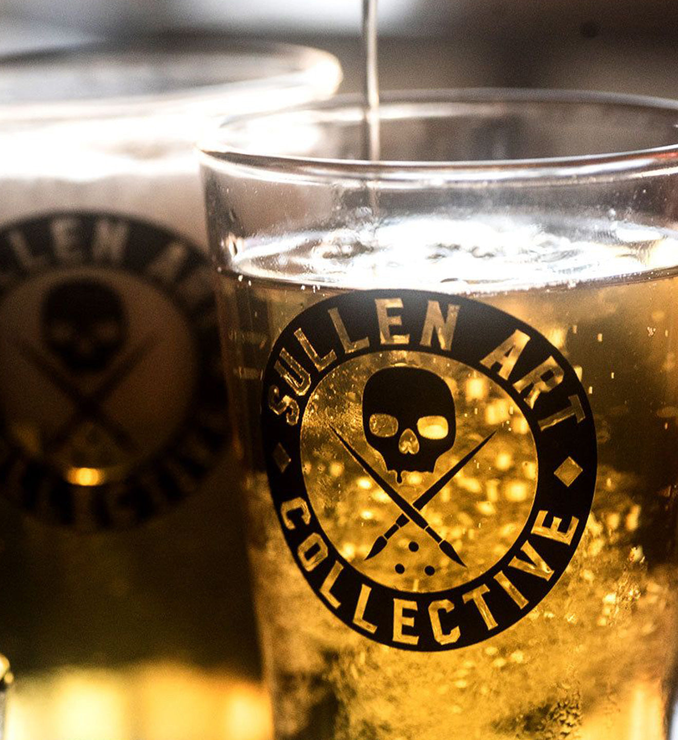 Badge Beer Glass Set Of 2