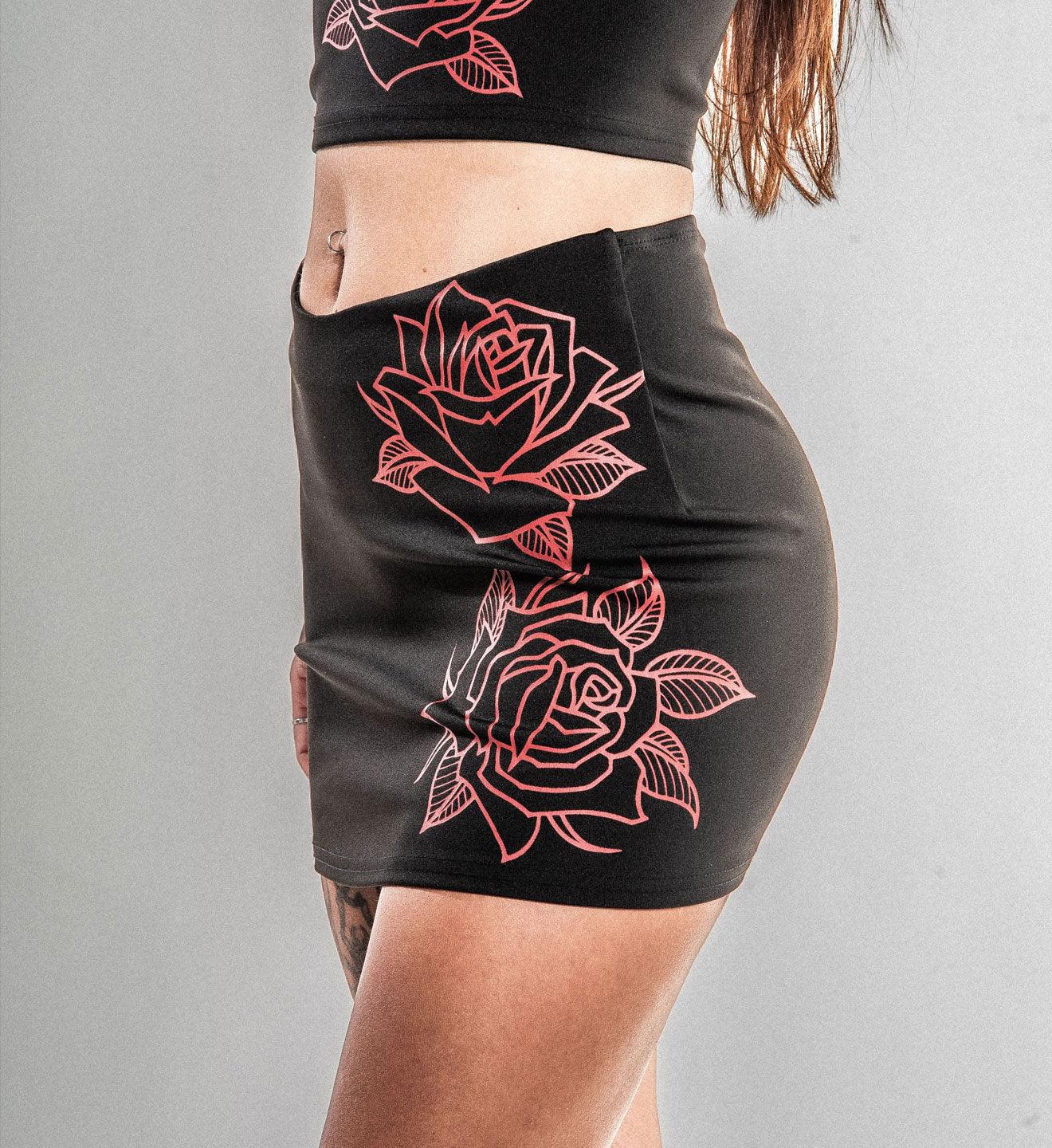 BLK-ROSE-SKIRT-main - Sullen