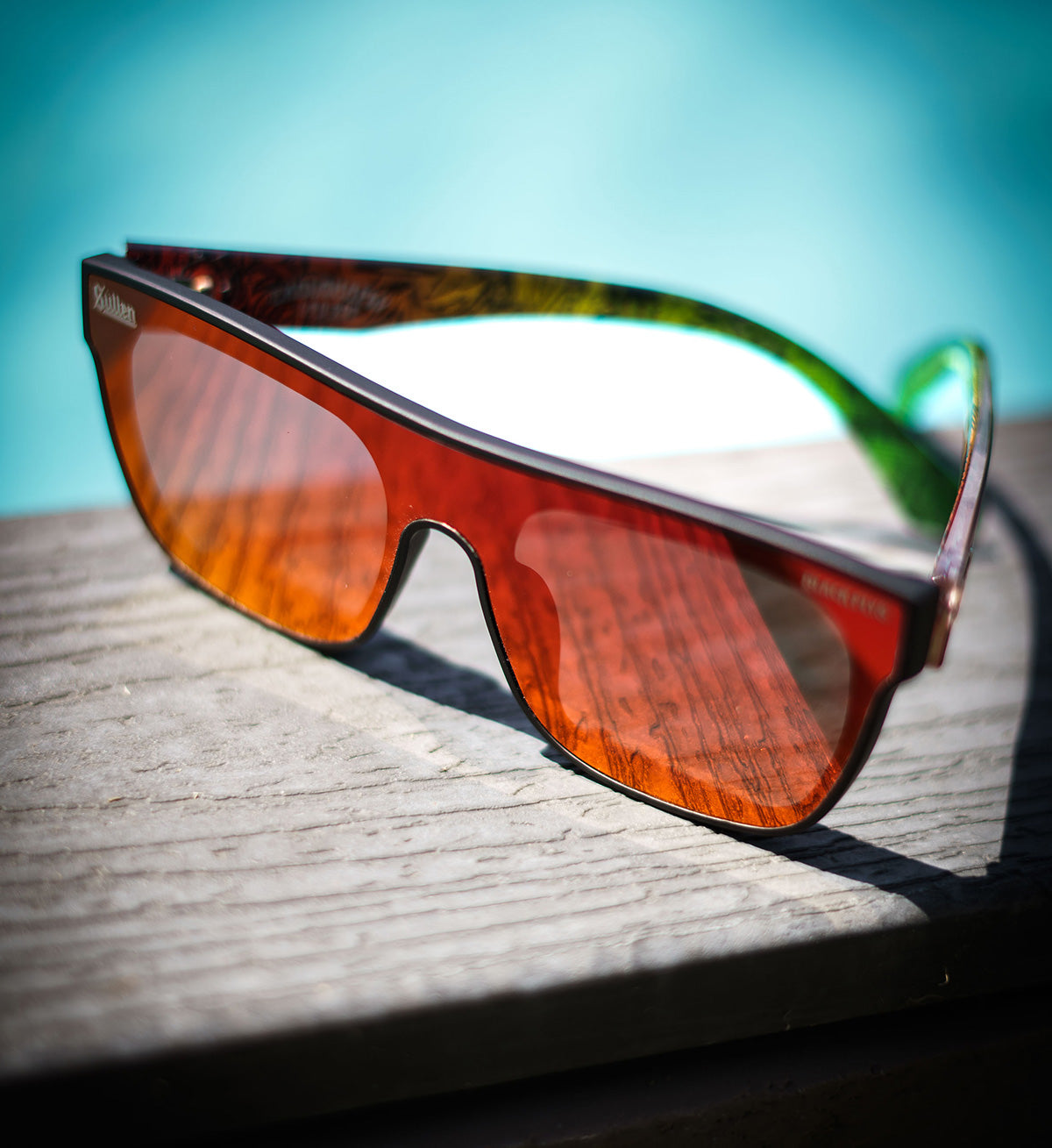 Cholohaflys Sunglasses - Matte Black/Red