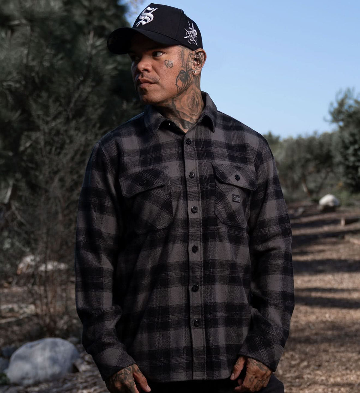 100% Heavy Brushed Cotton Flannel Shirt for Men - Diamond