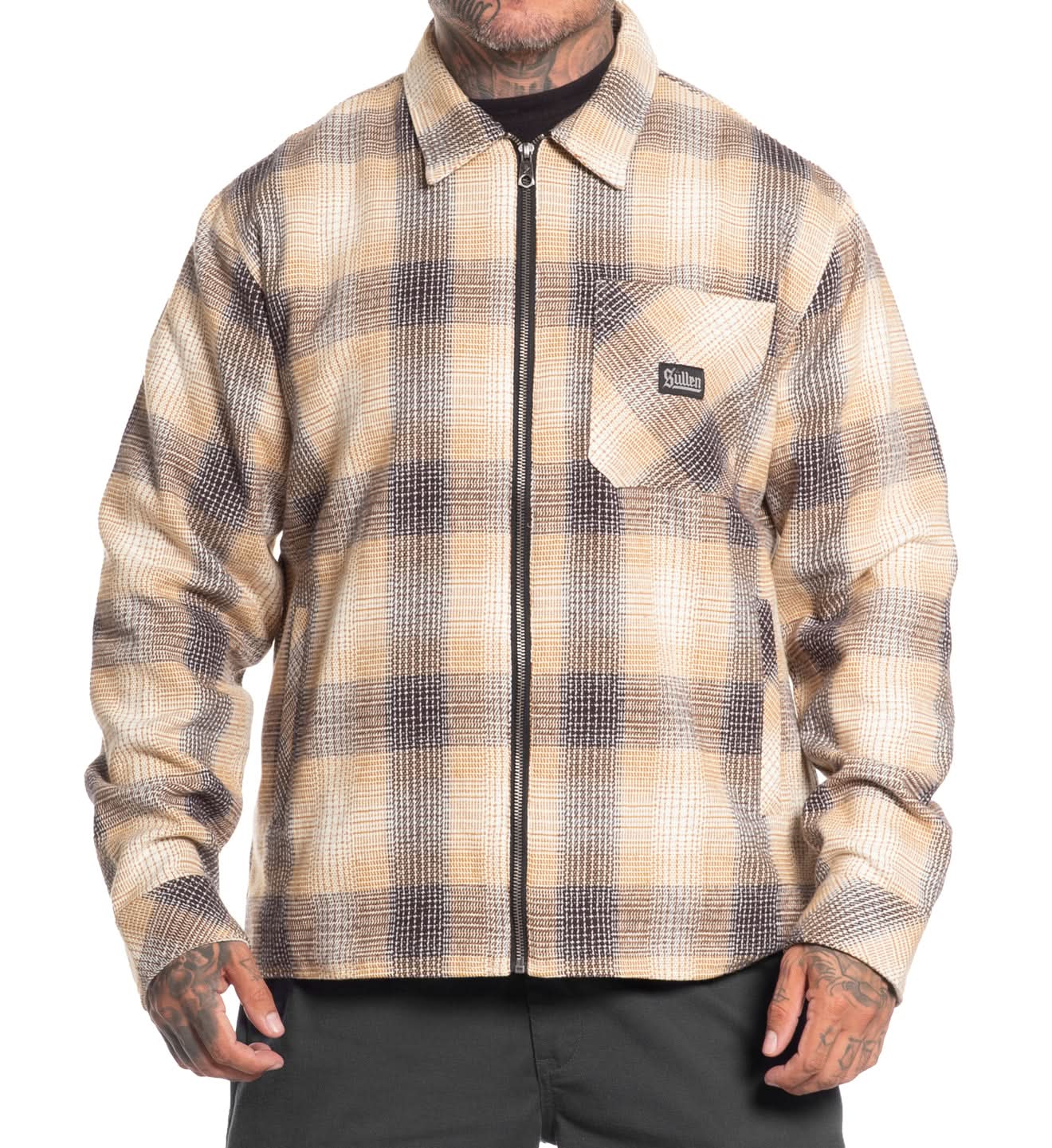 Blood In Zip Flannel Jacket