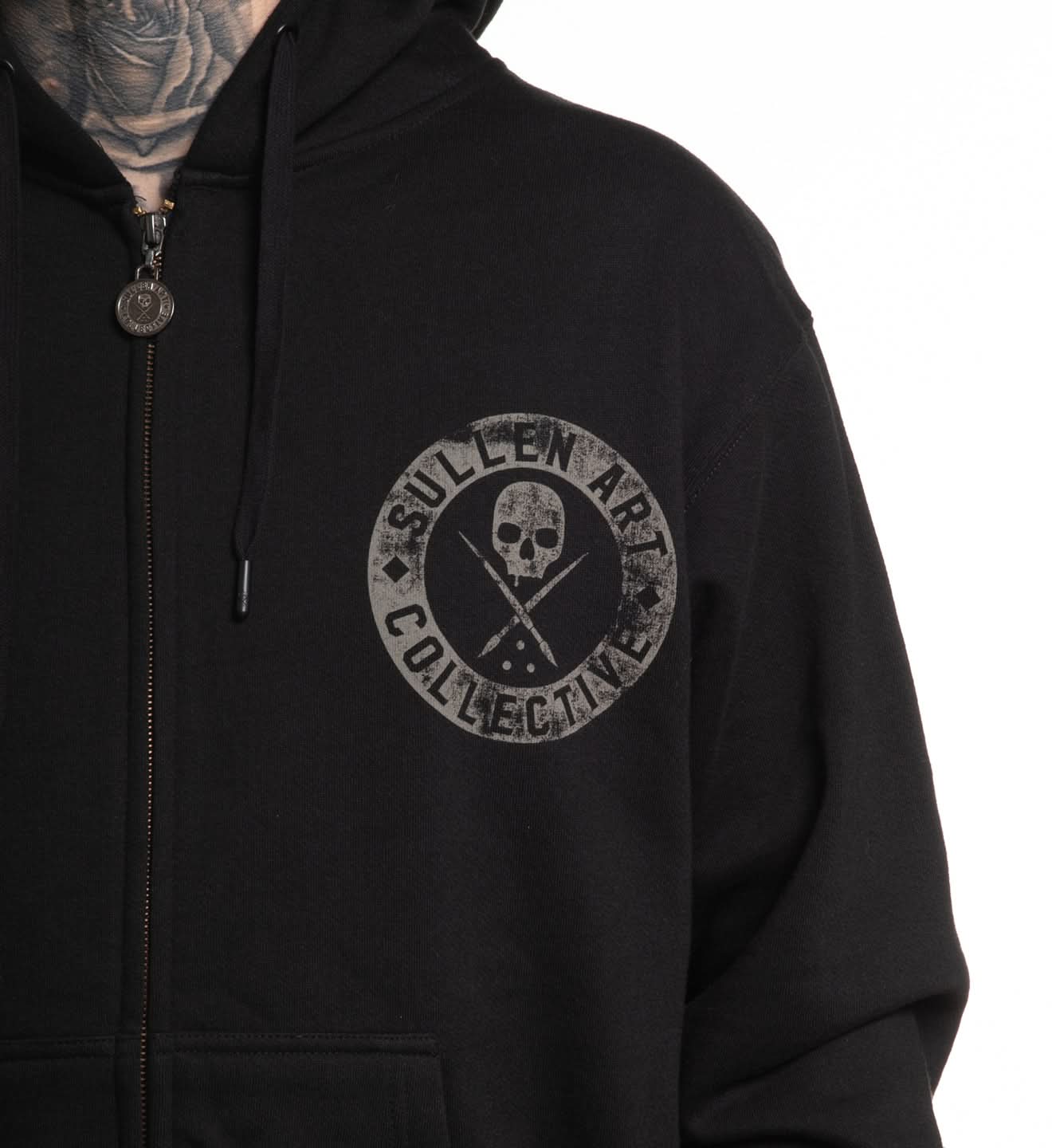 Sudadera con capucha y cremallera Insignia de Honor