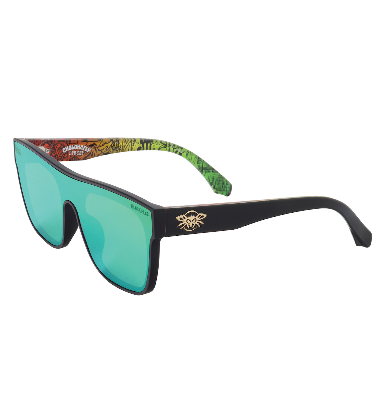 Cholohaflys Sunglasses Matte Blackgreen