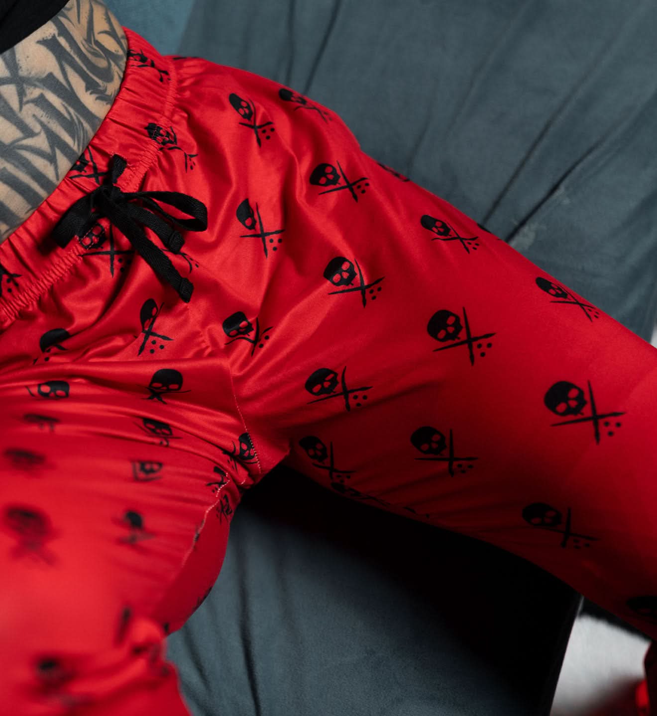 Badge Pajama Pant - Red
