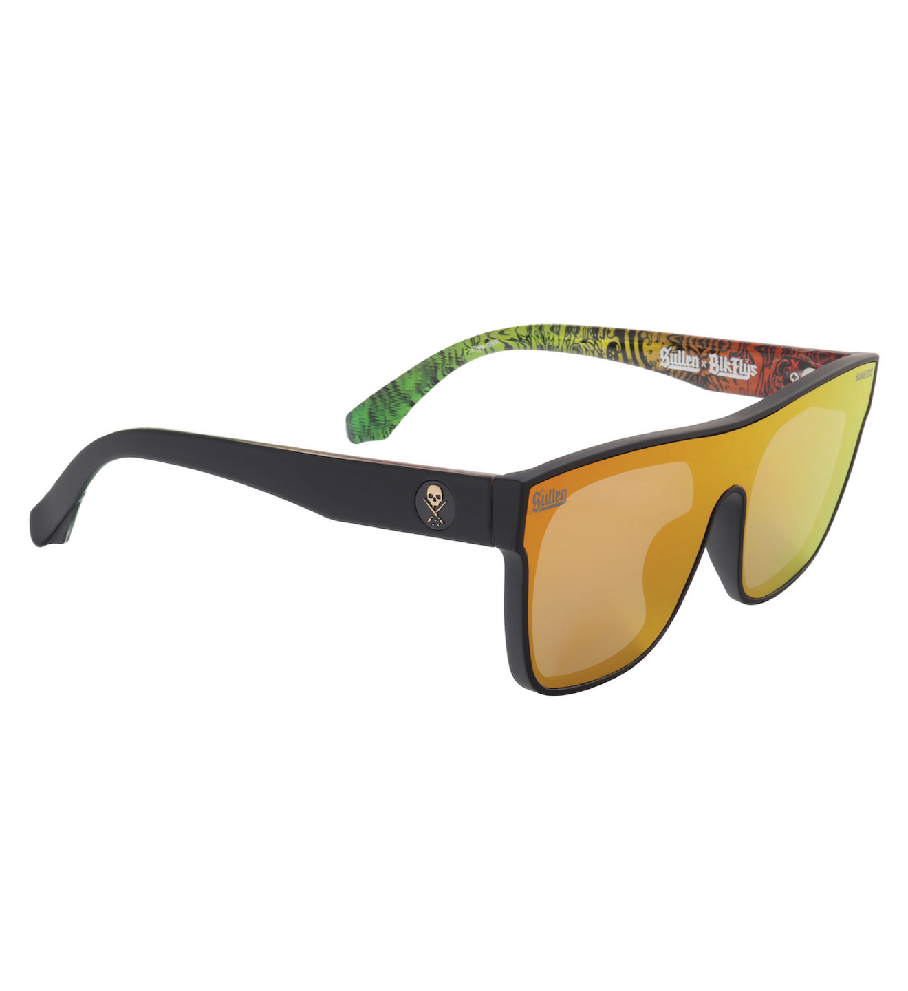 Cholohaflys Sunglasses - Shiny Black/Red -