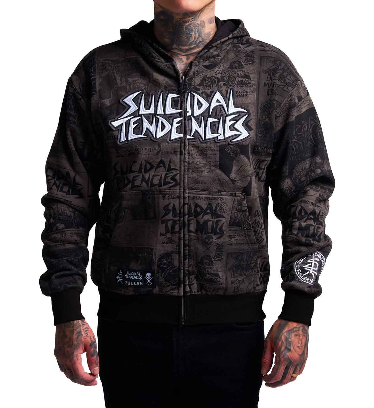 Sullen X ST Posted Zip Up Blue