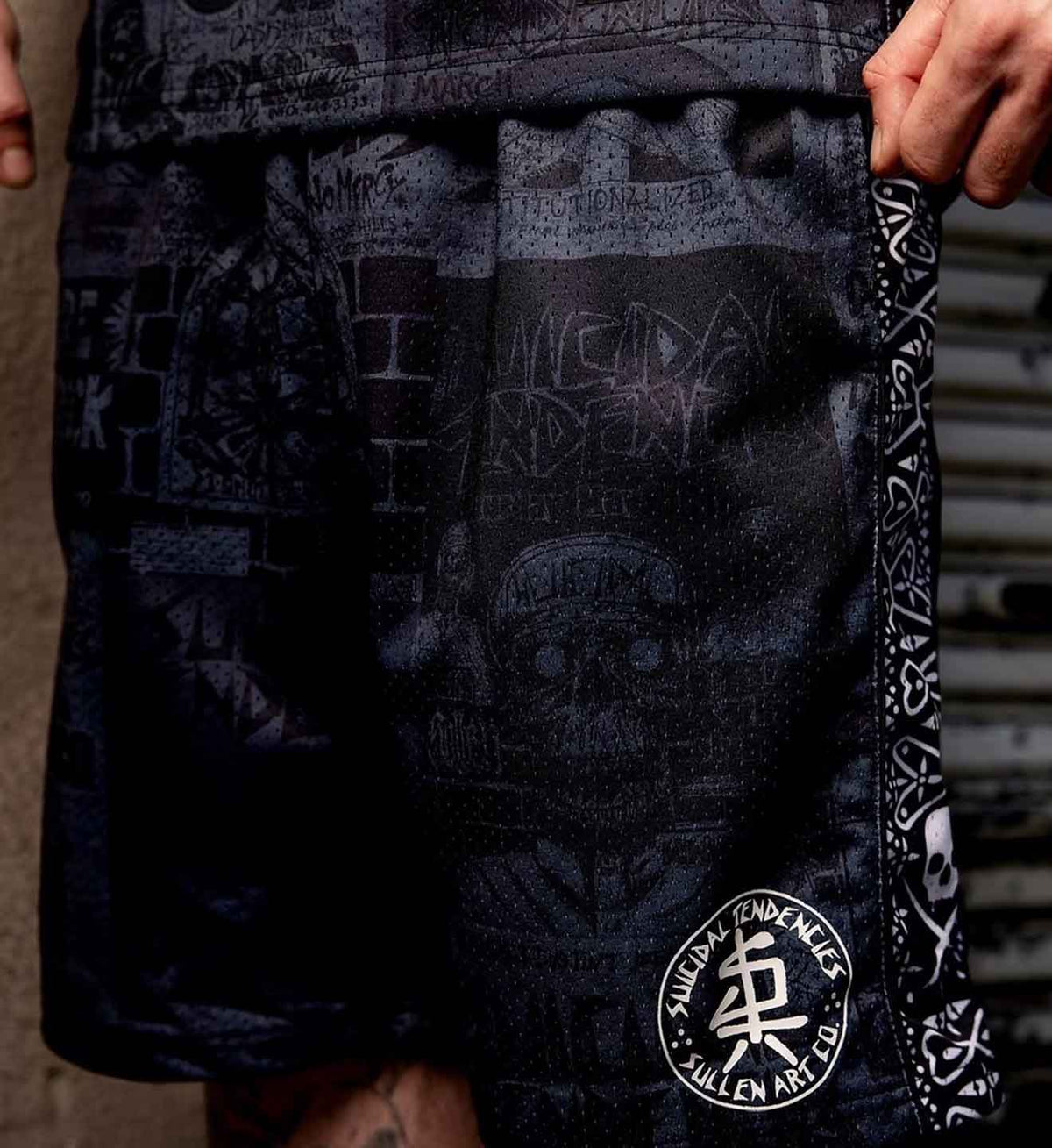 Sullen X ST Posted Shorts Grey