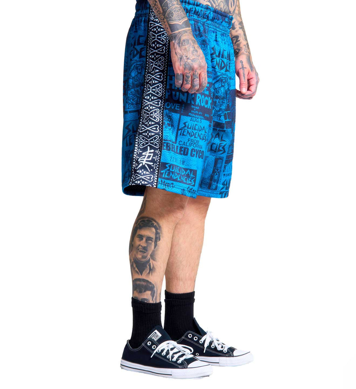 Sullen X ST Posted Shorts Grey