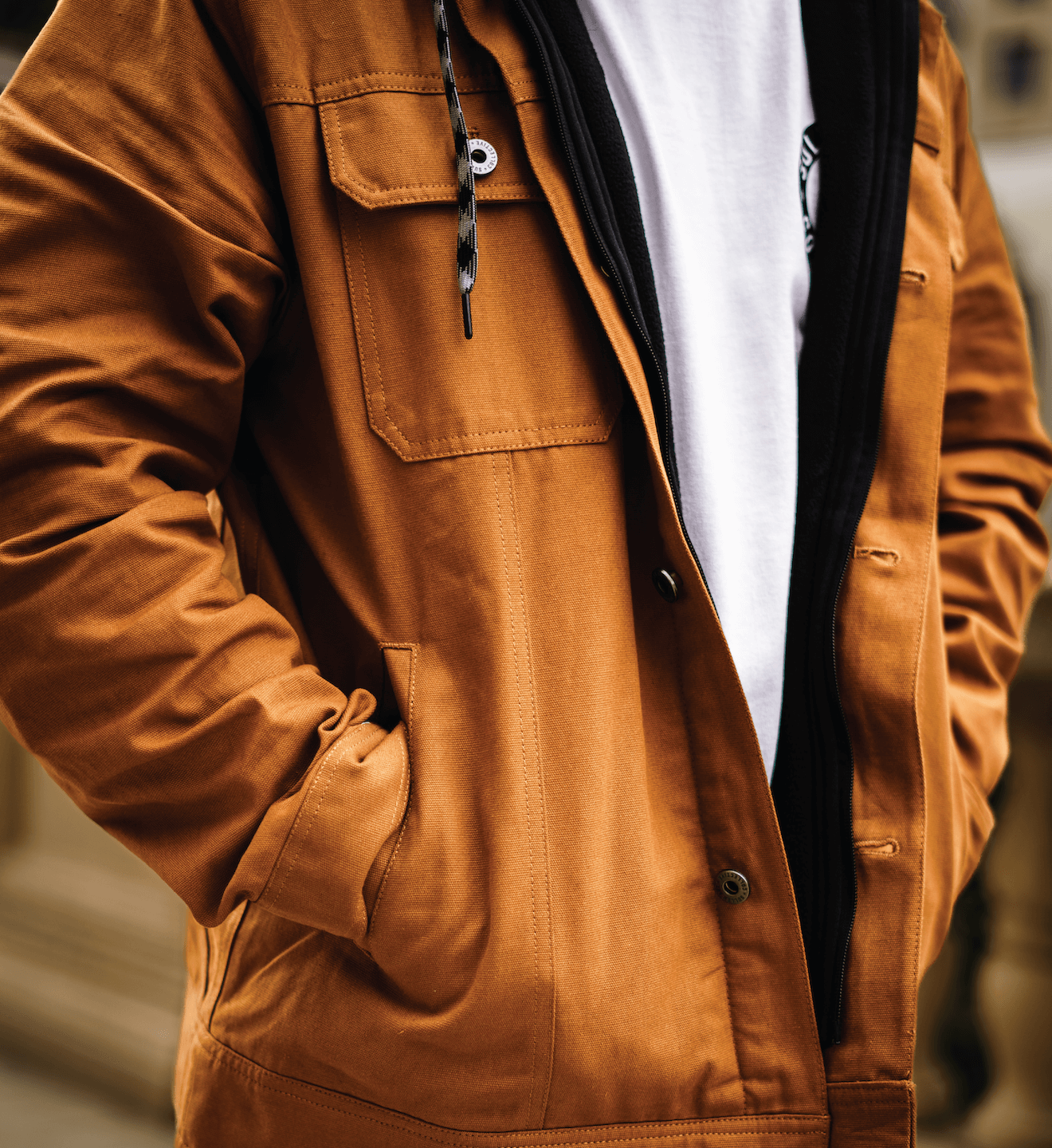 Survivalist Duck Canvas Jacket - Army Green -