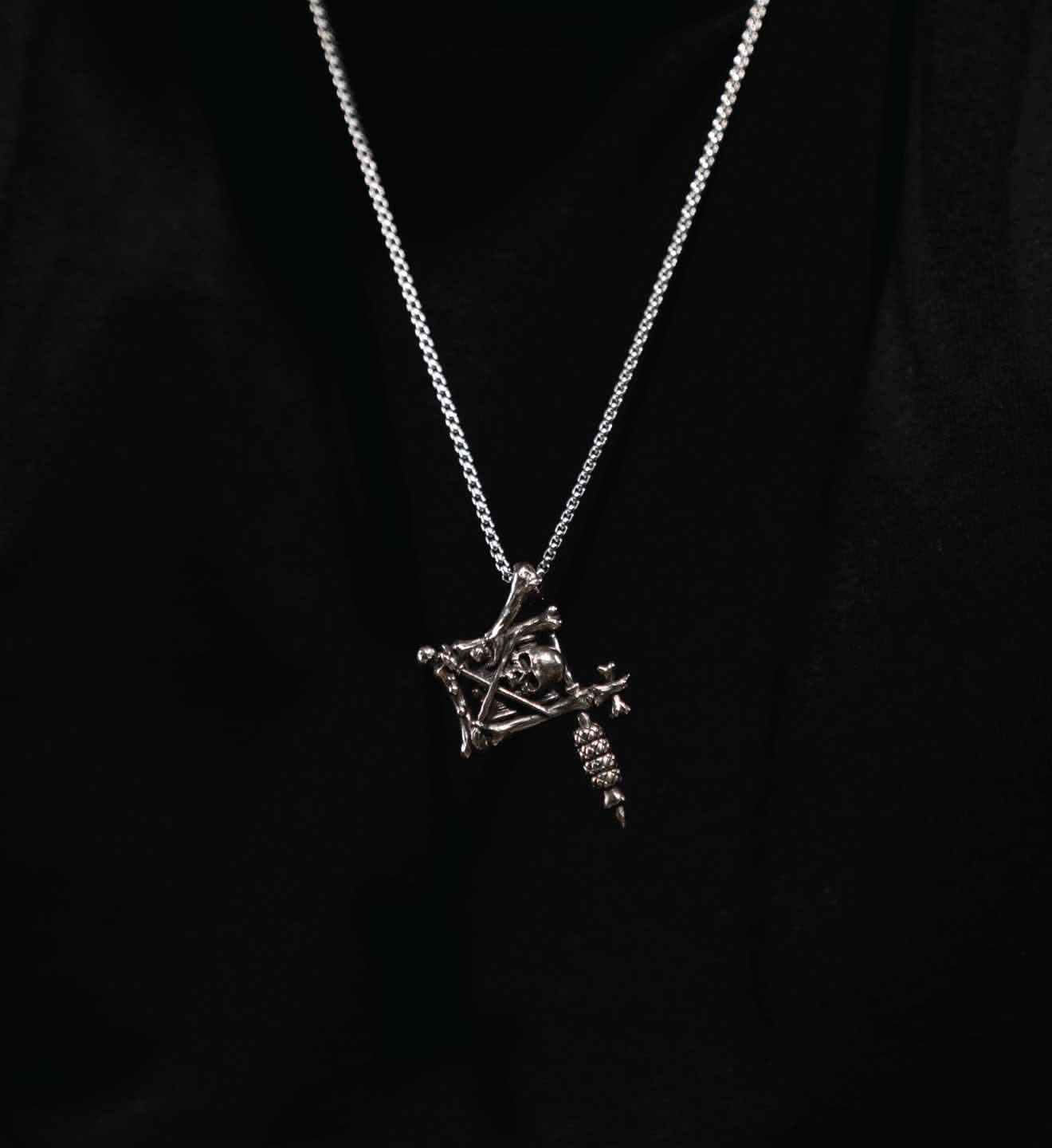 Bone Tattoo Machine Pendant