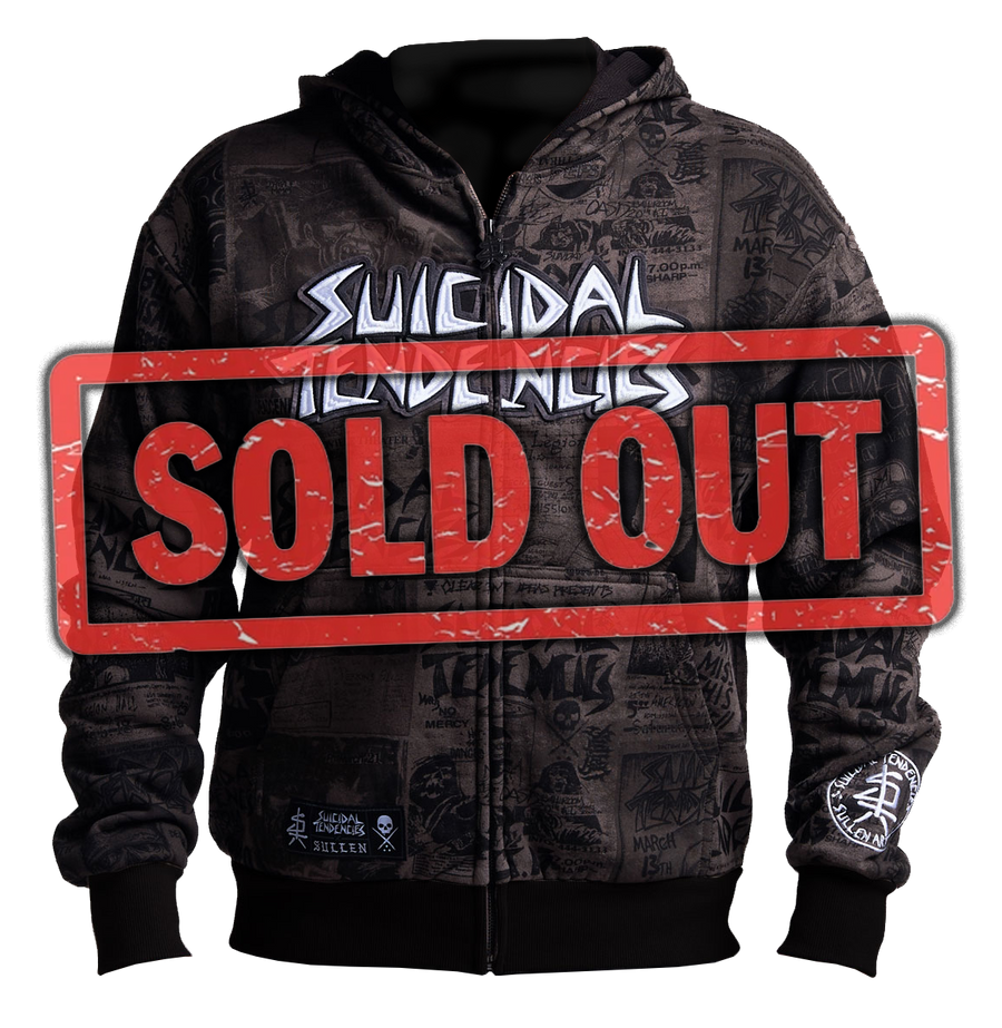 Sullen X ST Posted Zip Up Grey