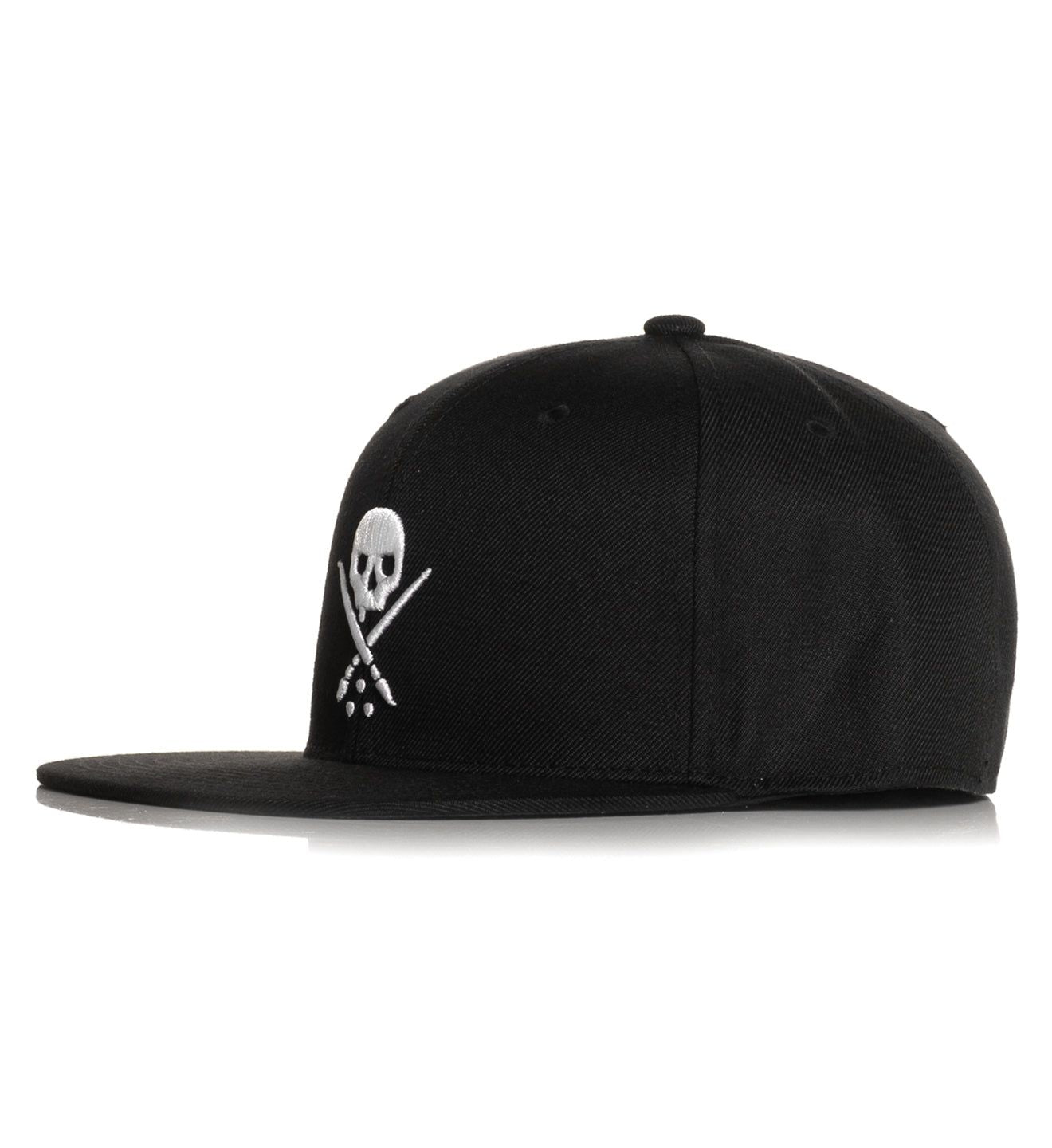 Badge Fitted Hat - Black -                                     