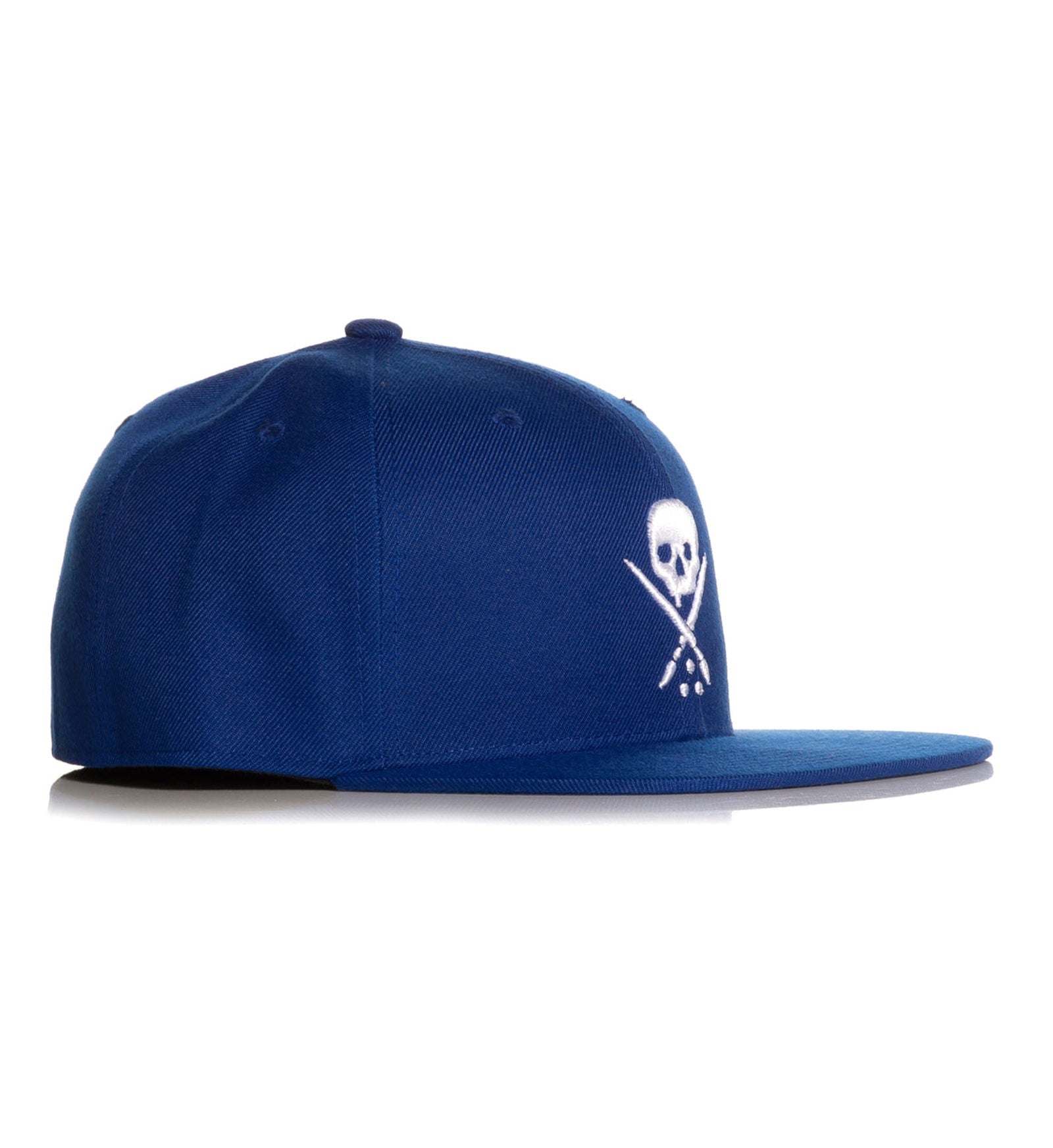 Badge Fitted Hat - Royal Blue -                                     