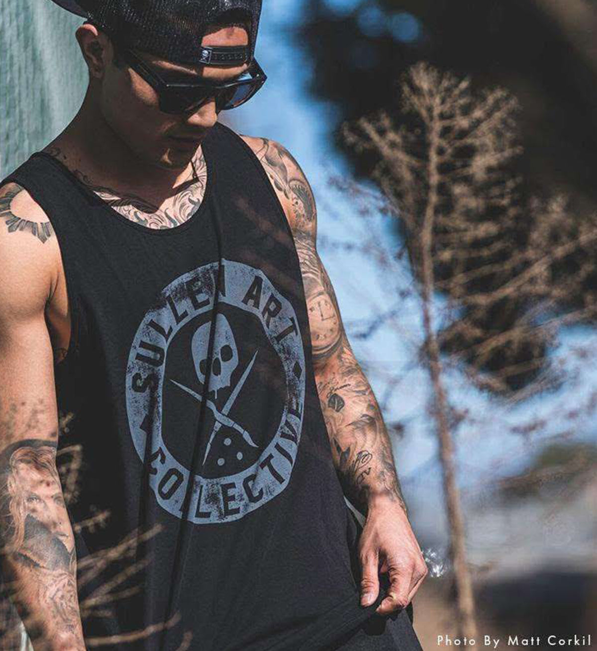 Camiseta sin mangas Badge Of Honor Negra
