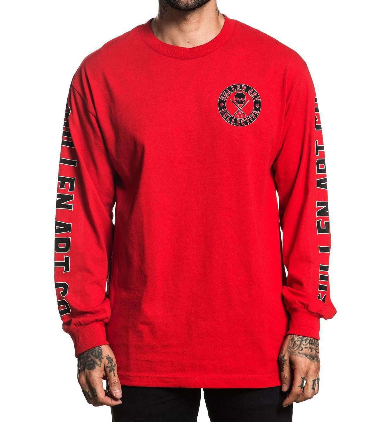 Badge of Honor Long Sleeve Red -                                     