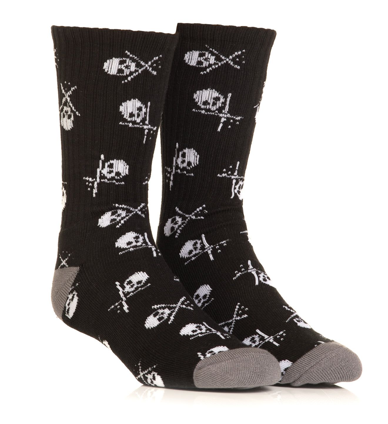 Black Badged Socks 7" -                                     