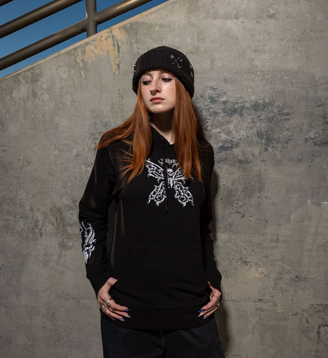 Chrome Butterfly Hoodie