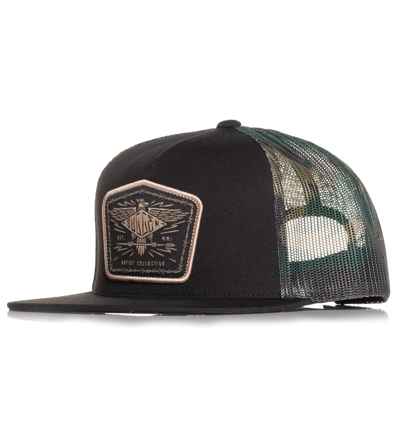 Eagle Crest Snapback - Black/Camo