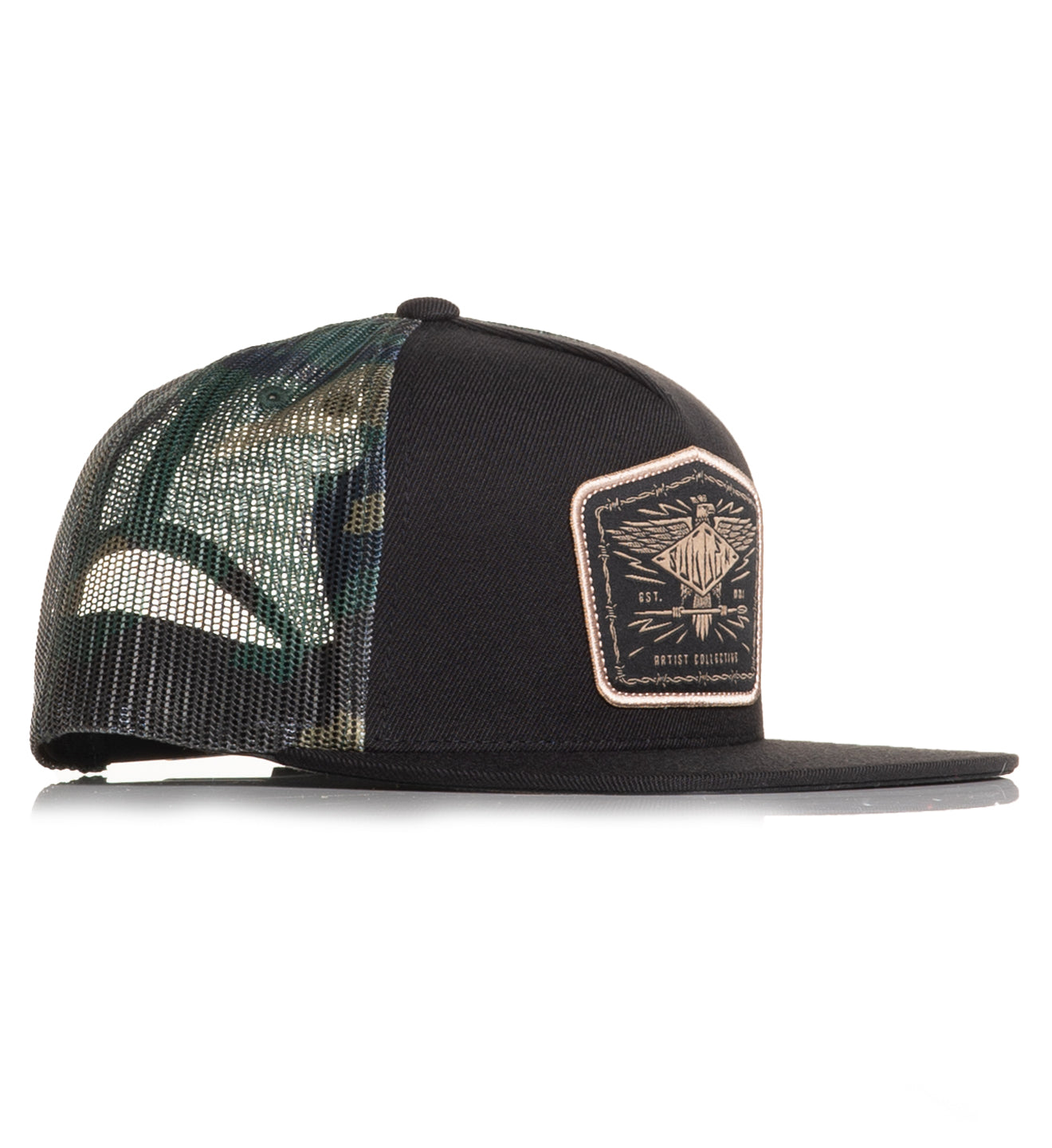 Eagle Crest Snapback - Black/Camo