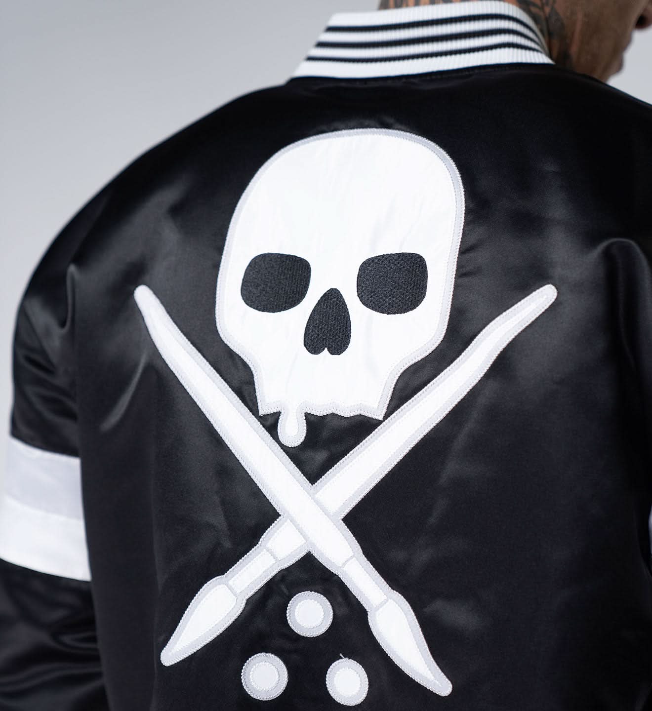 ジャケット・アウター archive coating leather jacket sullen Art Scholar Varsity Jacket