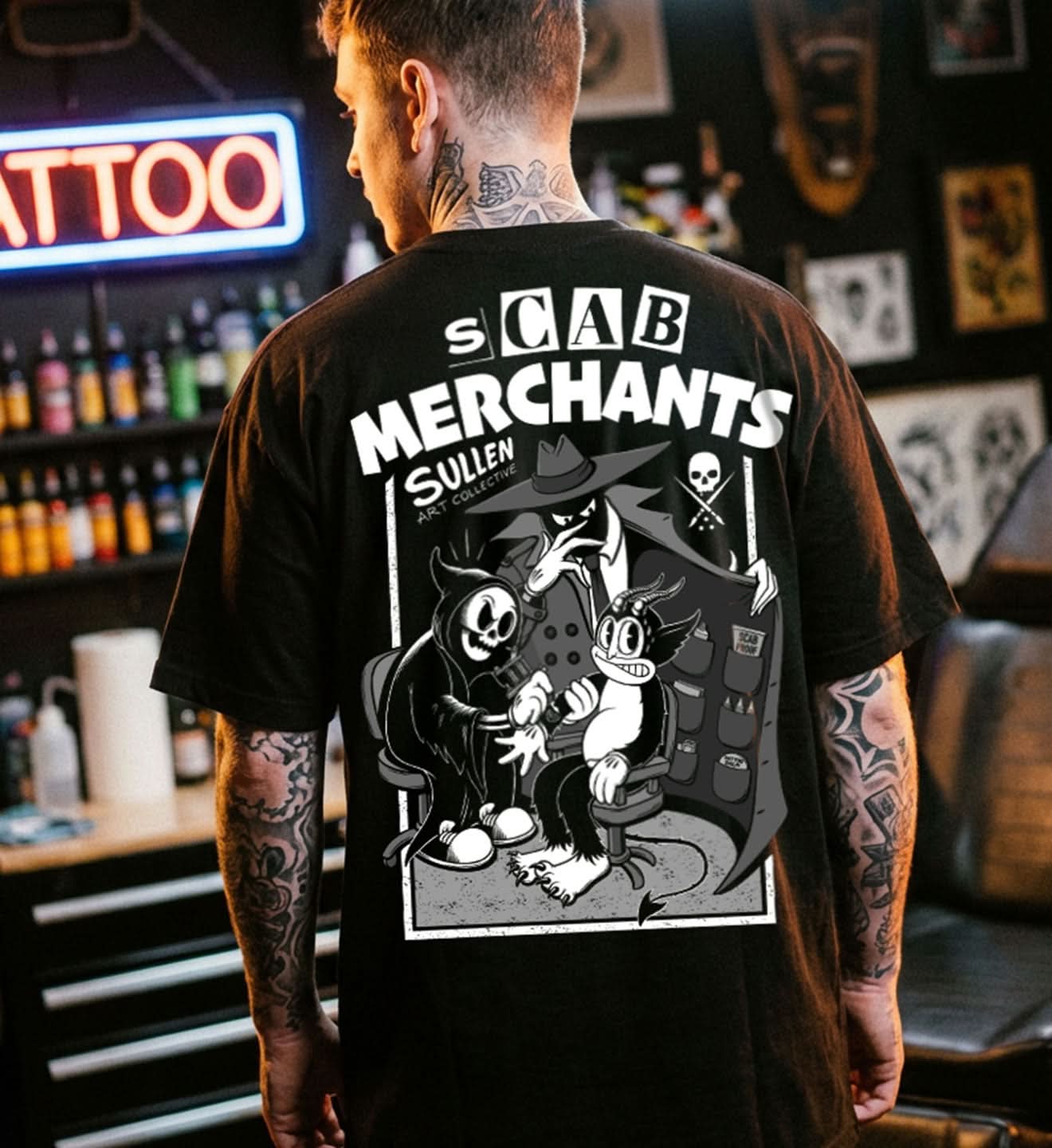 SS03 SCAB ワッペンステッチワークミリタリーシャツ 【公式通販】