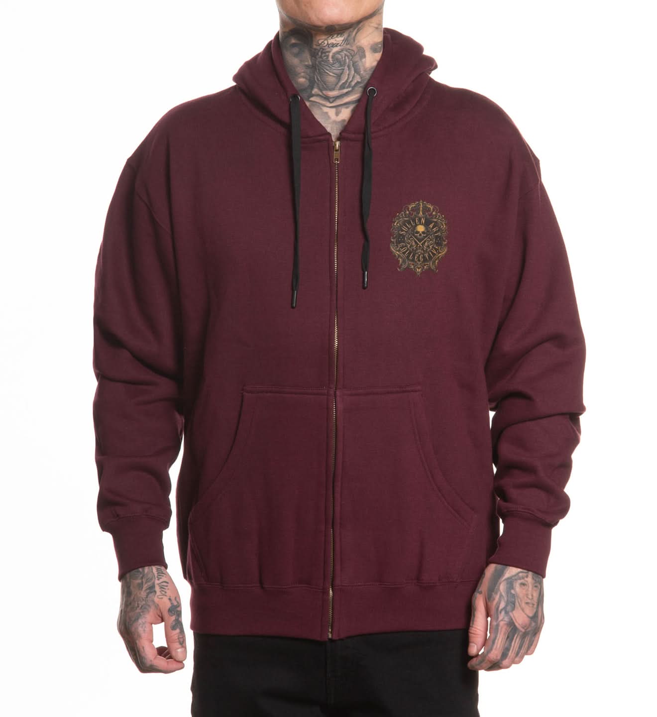 ジャケット・アウター 00s ZUCCA Diagonal Zip-up Jacket SULLEN Filigree Badge Zip Hood