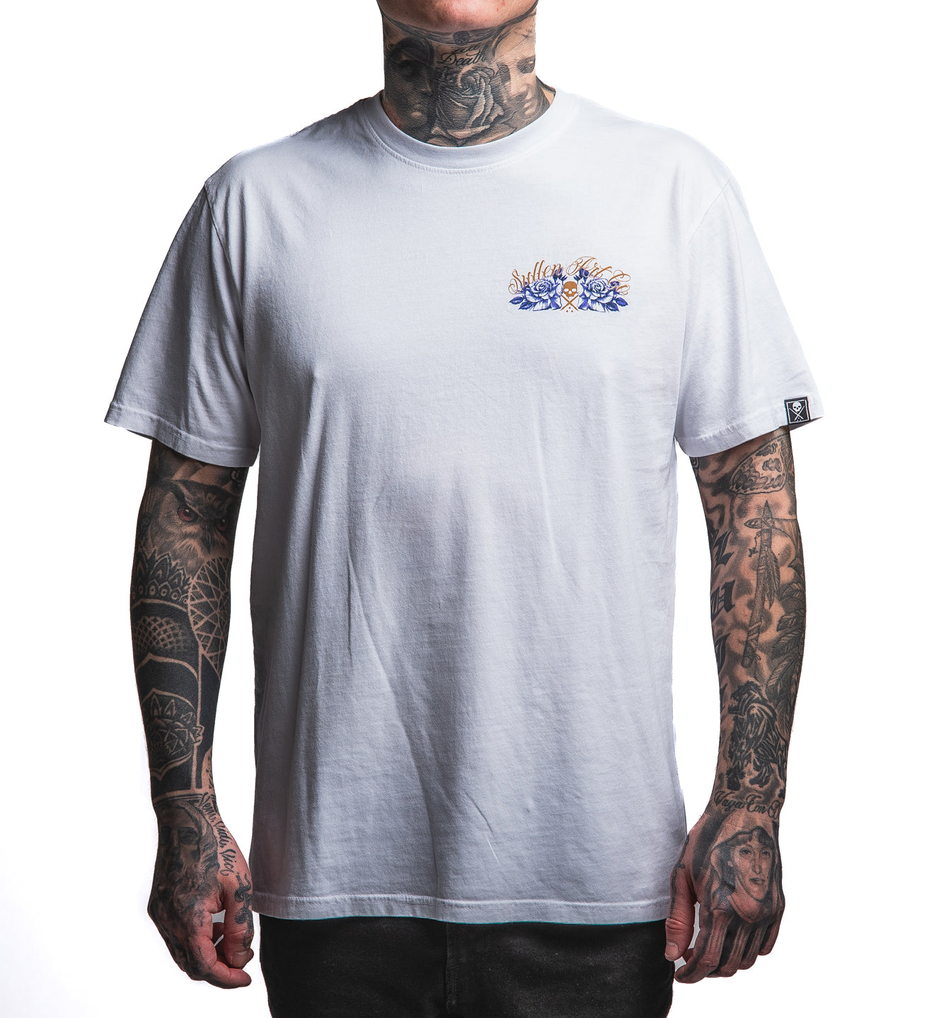 MODEL WEARING SULLEN T SHIRT