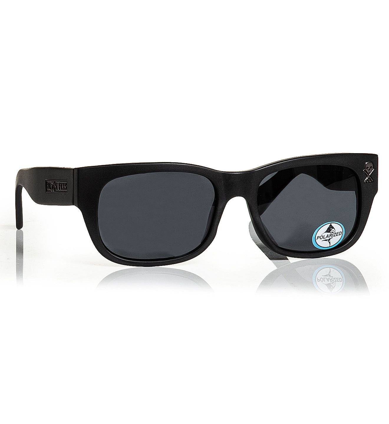 Next Chapter Matte Black Chrome Polar Sunglasses