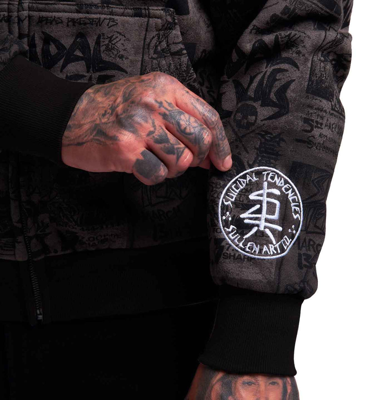 Sullen X ST Posted Zip Up Blue