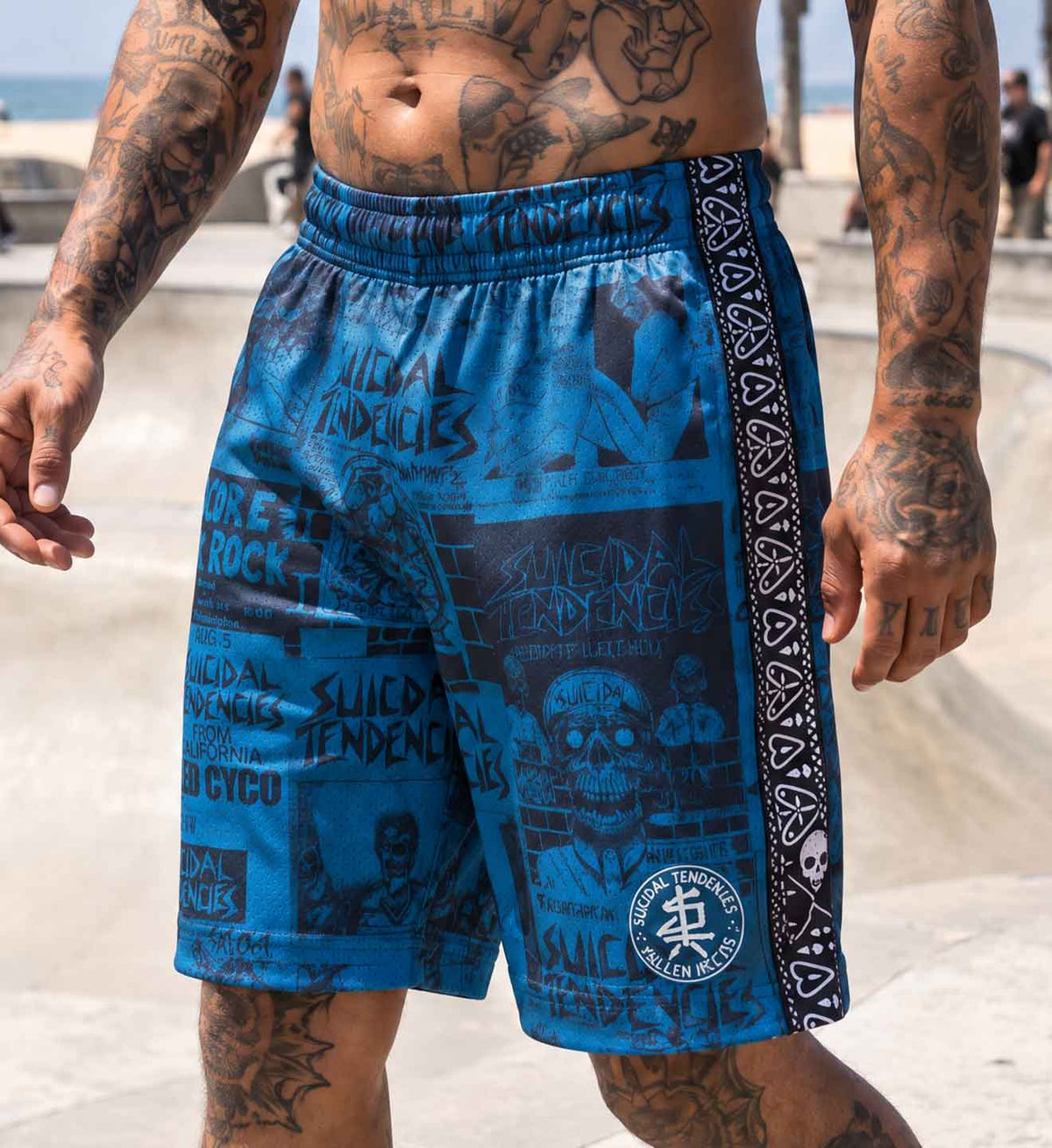 Sullen X ST Posted Shorts Blue