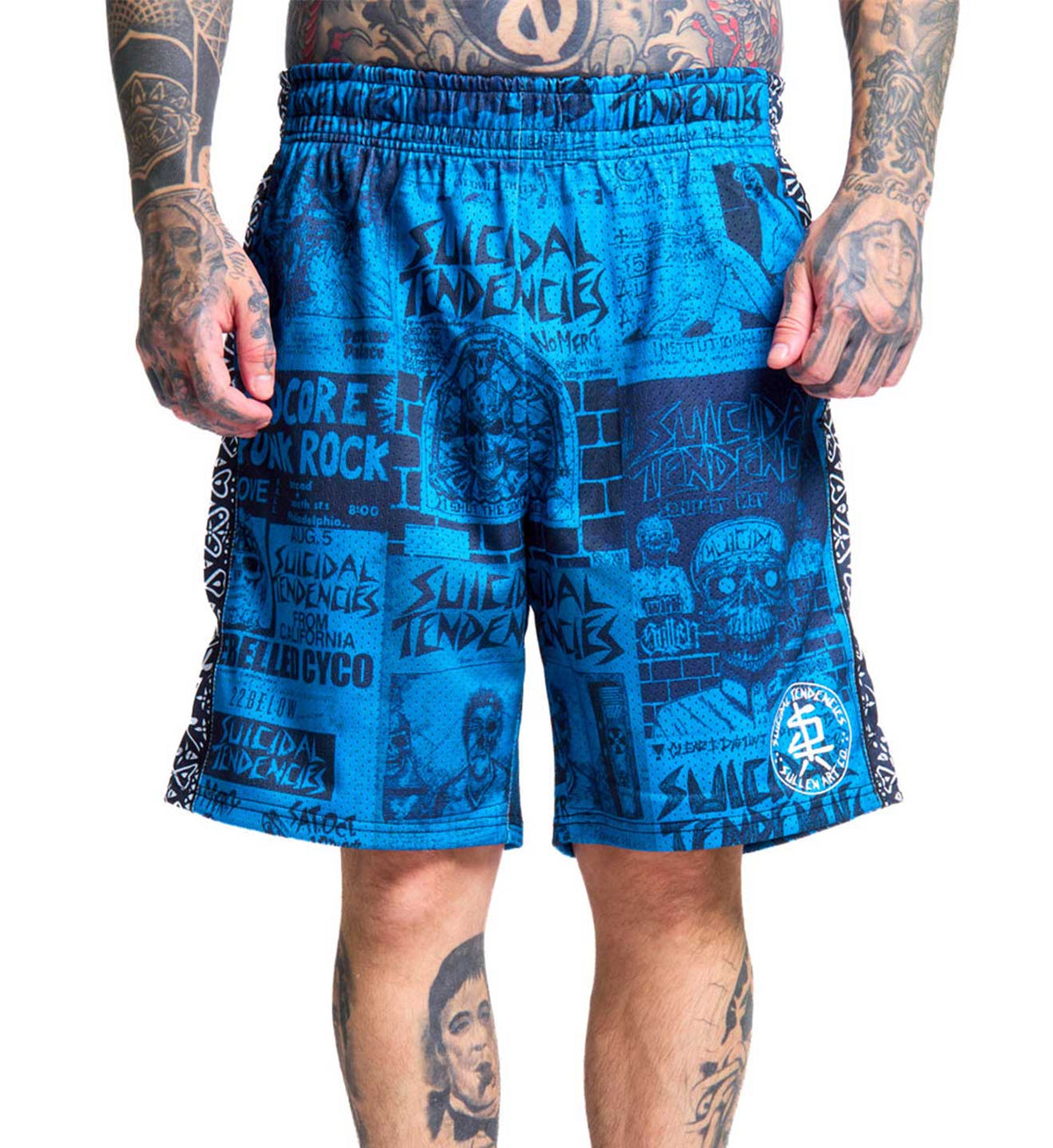 Sullen X ST Posted Shorts Grey