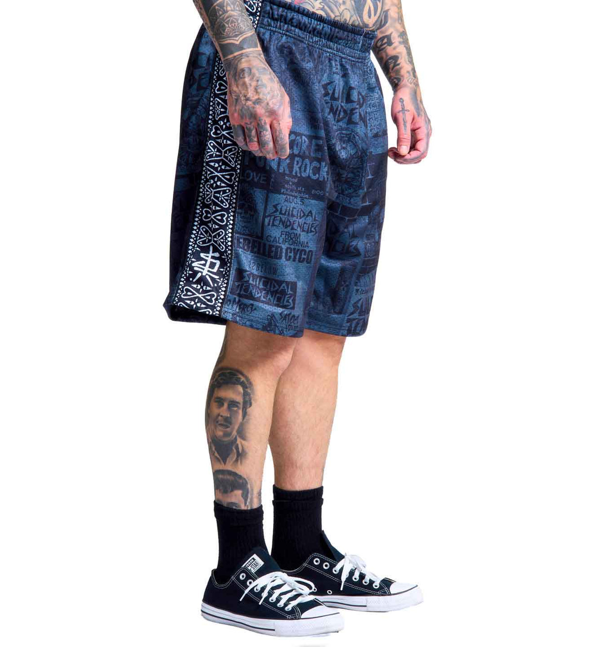 Sullen X ST Posted Shorts Grey