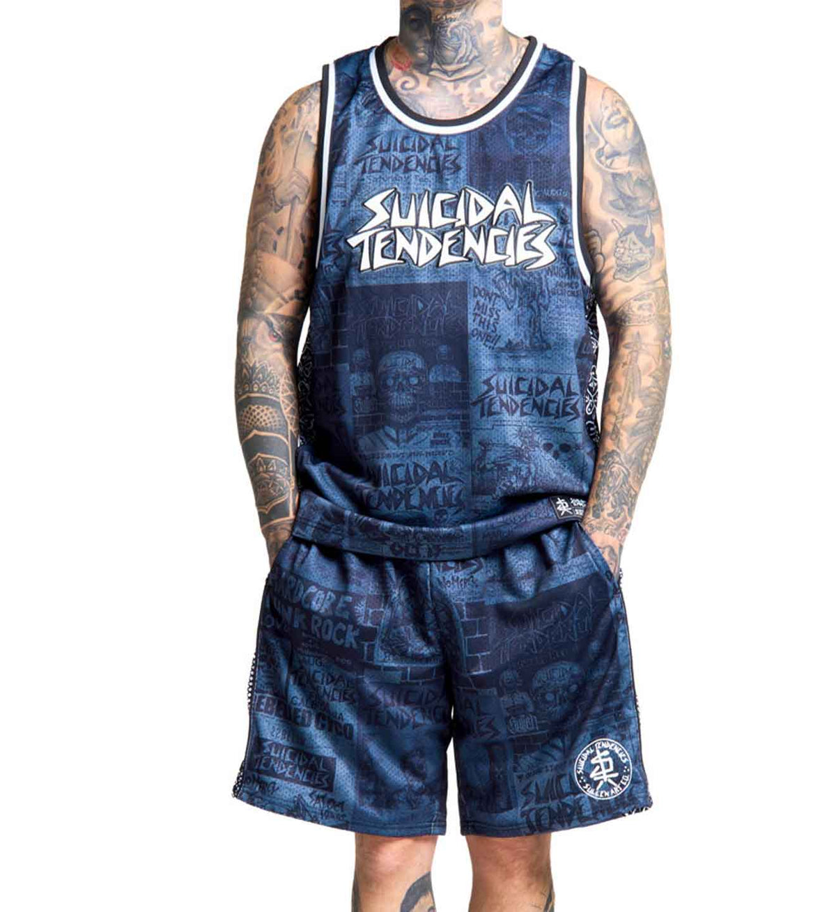 Sullen X ST Posted Shorts Grey