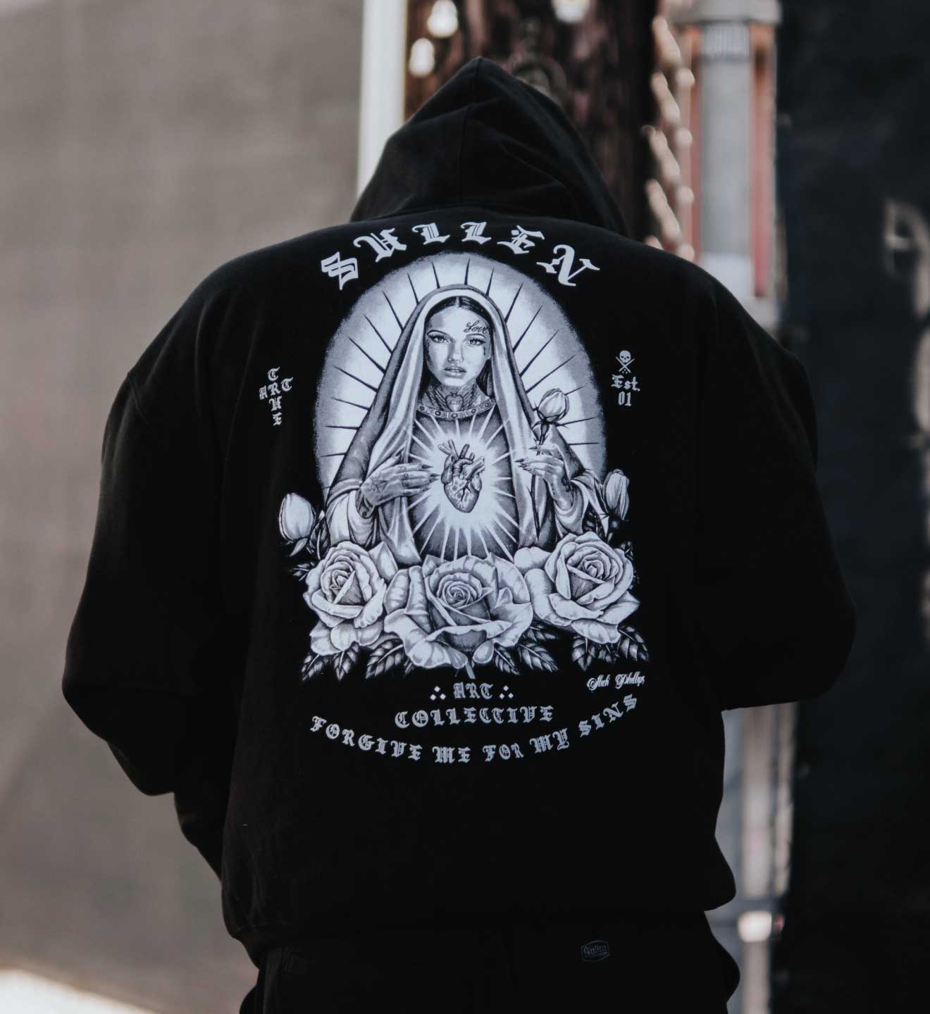 Mother Mary Zip Hood