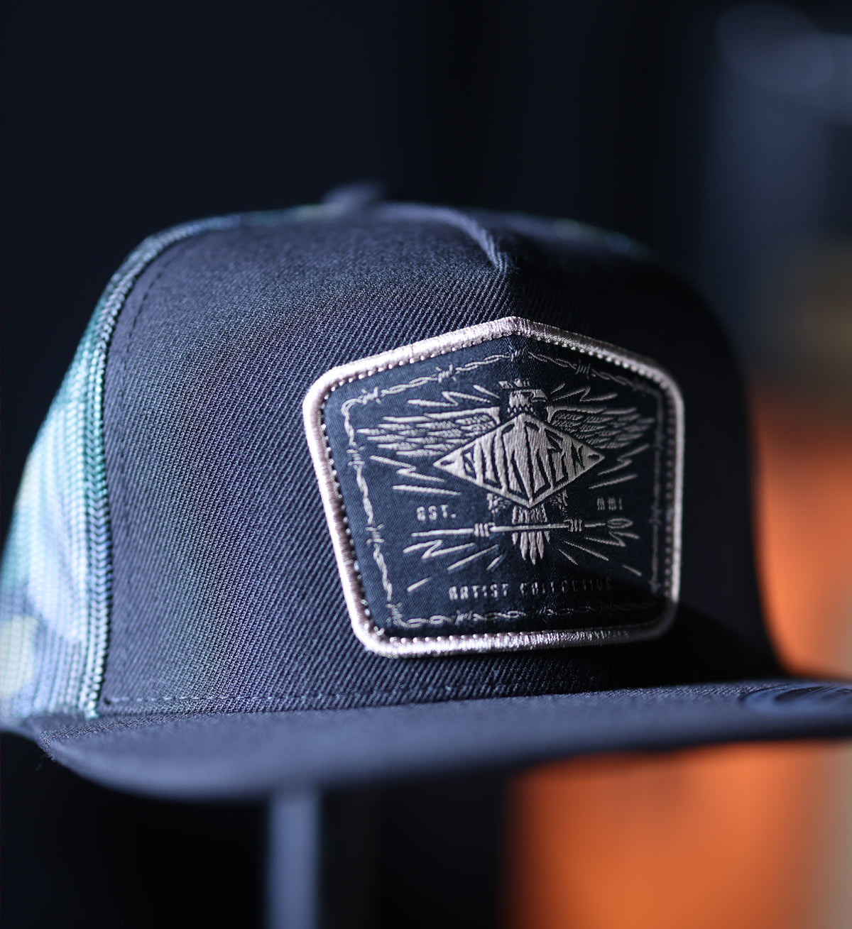 Eagle Crest Snapback - Black/Camo