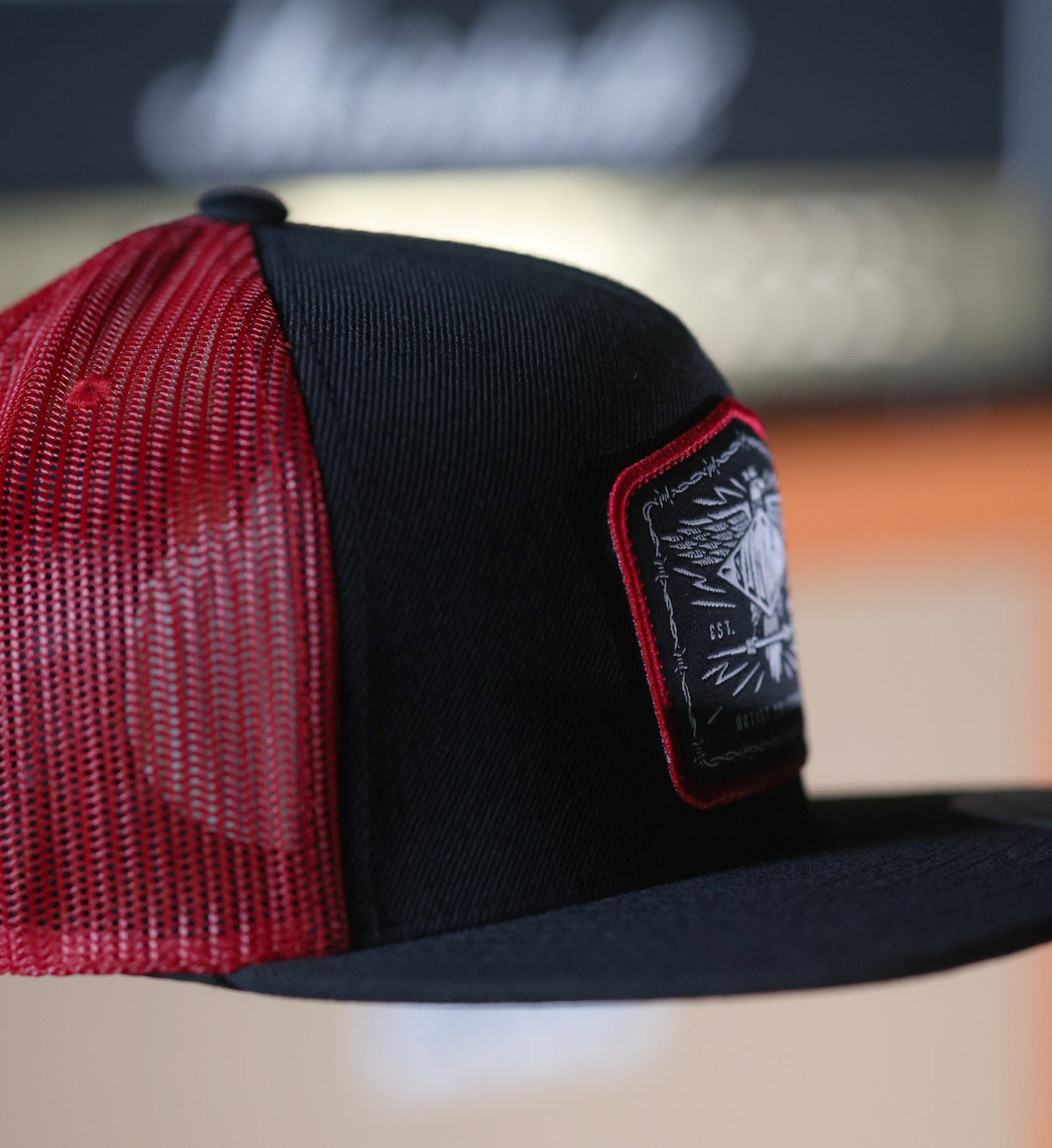 Eagle Crest Snapback - Black/Red